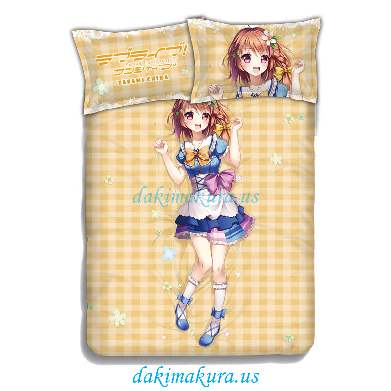 Takami Chika-LoveLive Sunshine Bedding Sets,Bed Blanket & Duvet Cover,Bed Sheet with Pillow Covers